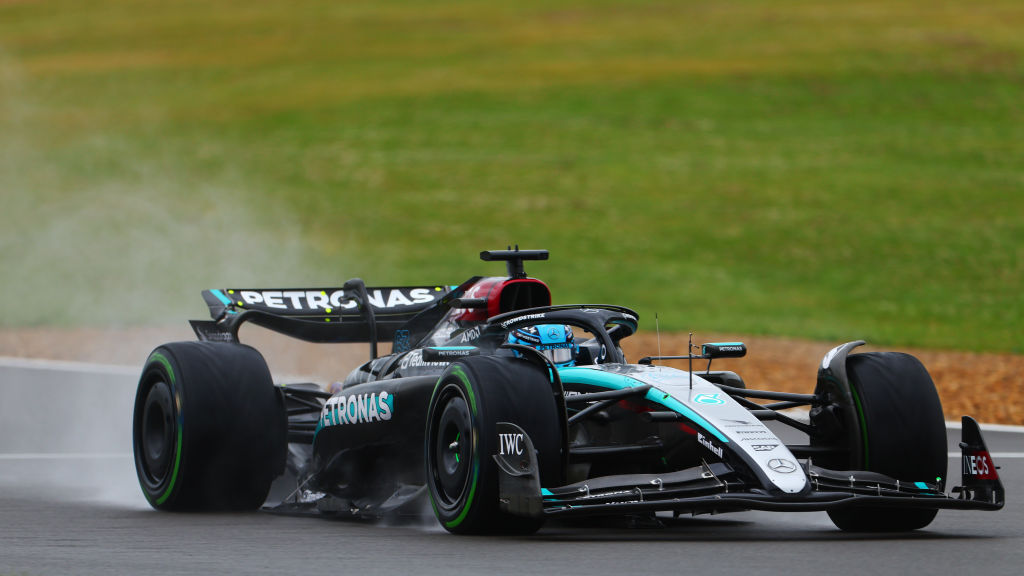 British Grand Prix Practice: Russell and Hamilton Dominate in Wet Conditions, Verstappen Struggles with Grip