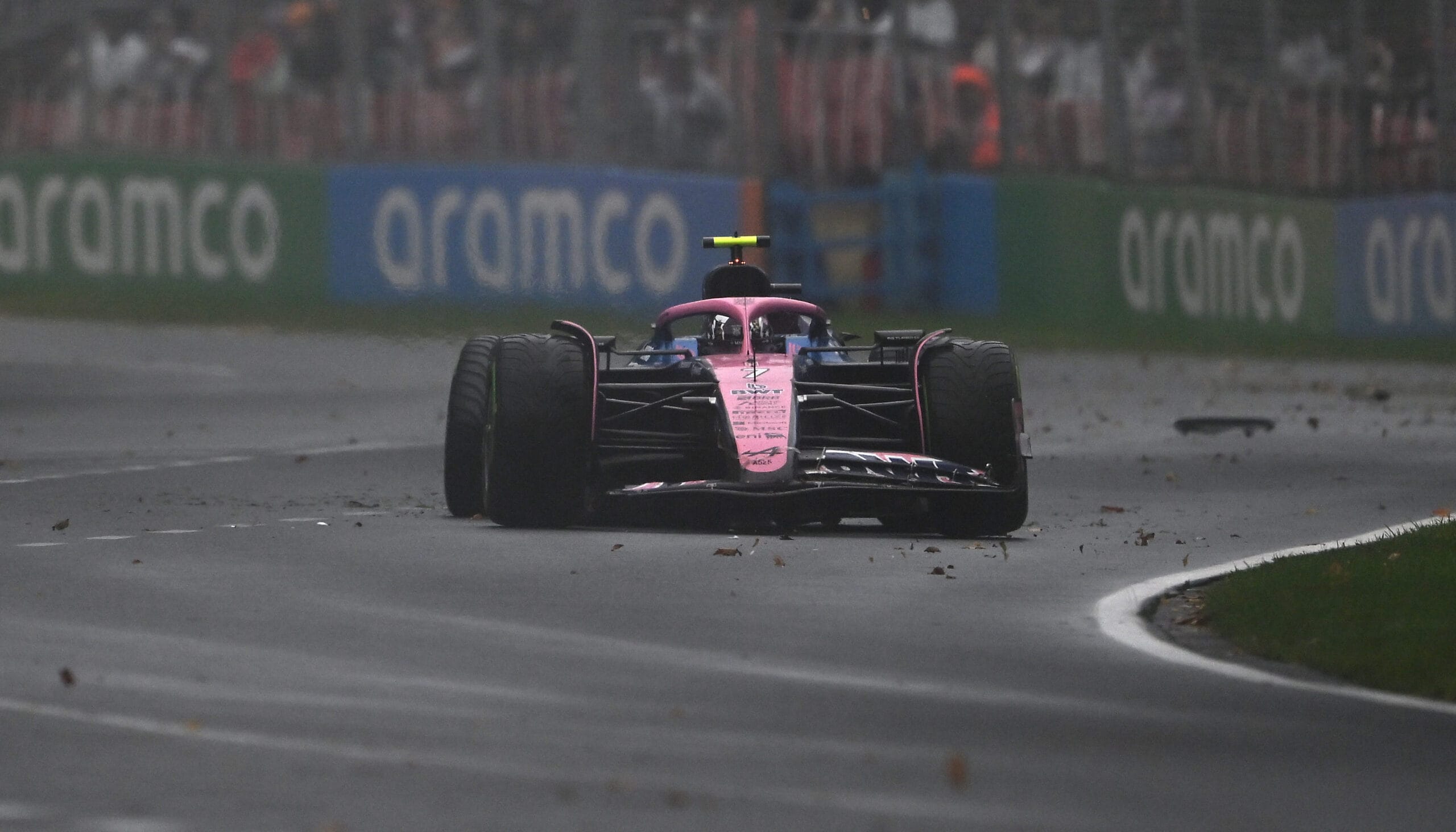 Doohan Sainz Crash Out Early in Wet Australian GP