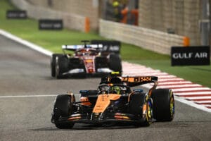 Leclerc sin ritmo Norris lo supera en Bahrein